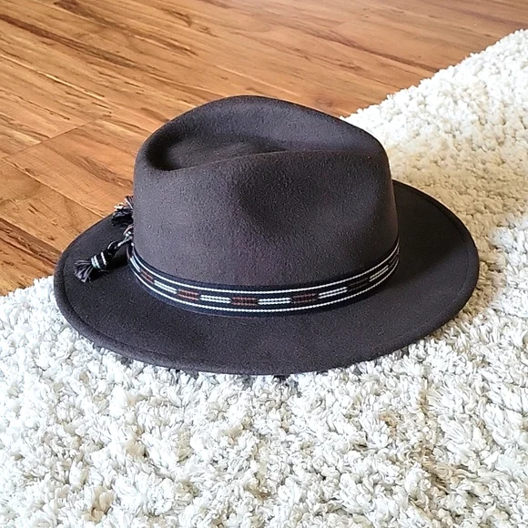 Brixton | Accessories | Brixton Dark Gray Wool Fedora Hat  display picture 1